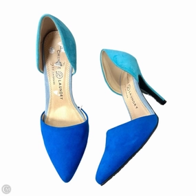 Adjustable Heel Sandals Designer Stilettos Shoes Heels Stiletto By Chinese Laundry In Blue, Size: 8.5