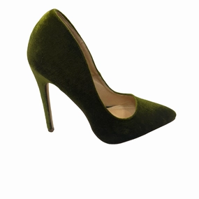 Supportive Evening Mode Shoes Heels Stiletto By Liliana In Green, Size: 7.5