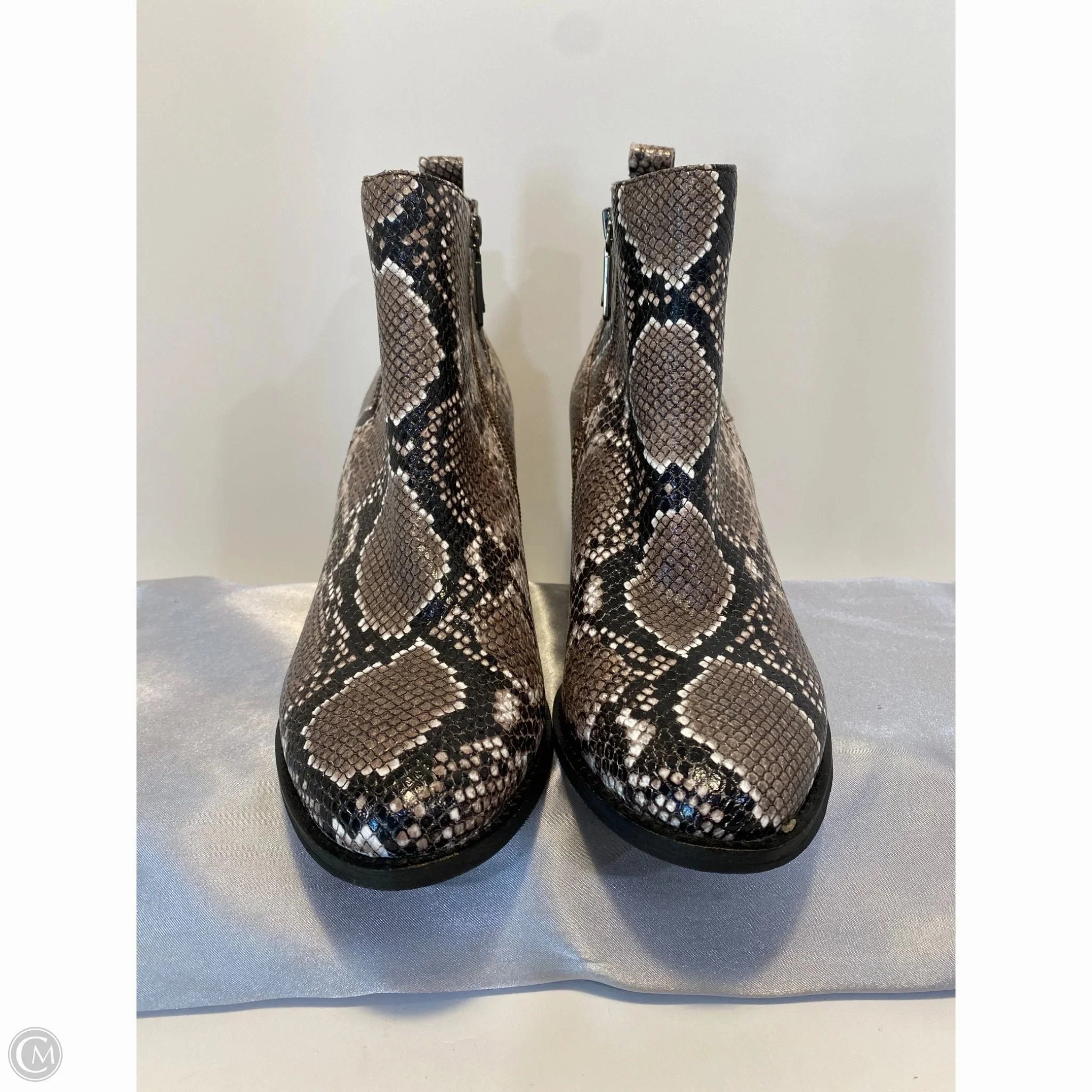 Shoes Heels Block By Blondo In Snakeskin Print, Size: 11 Sophisticated Edge Polished Design