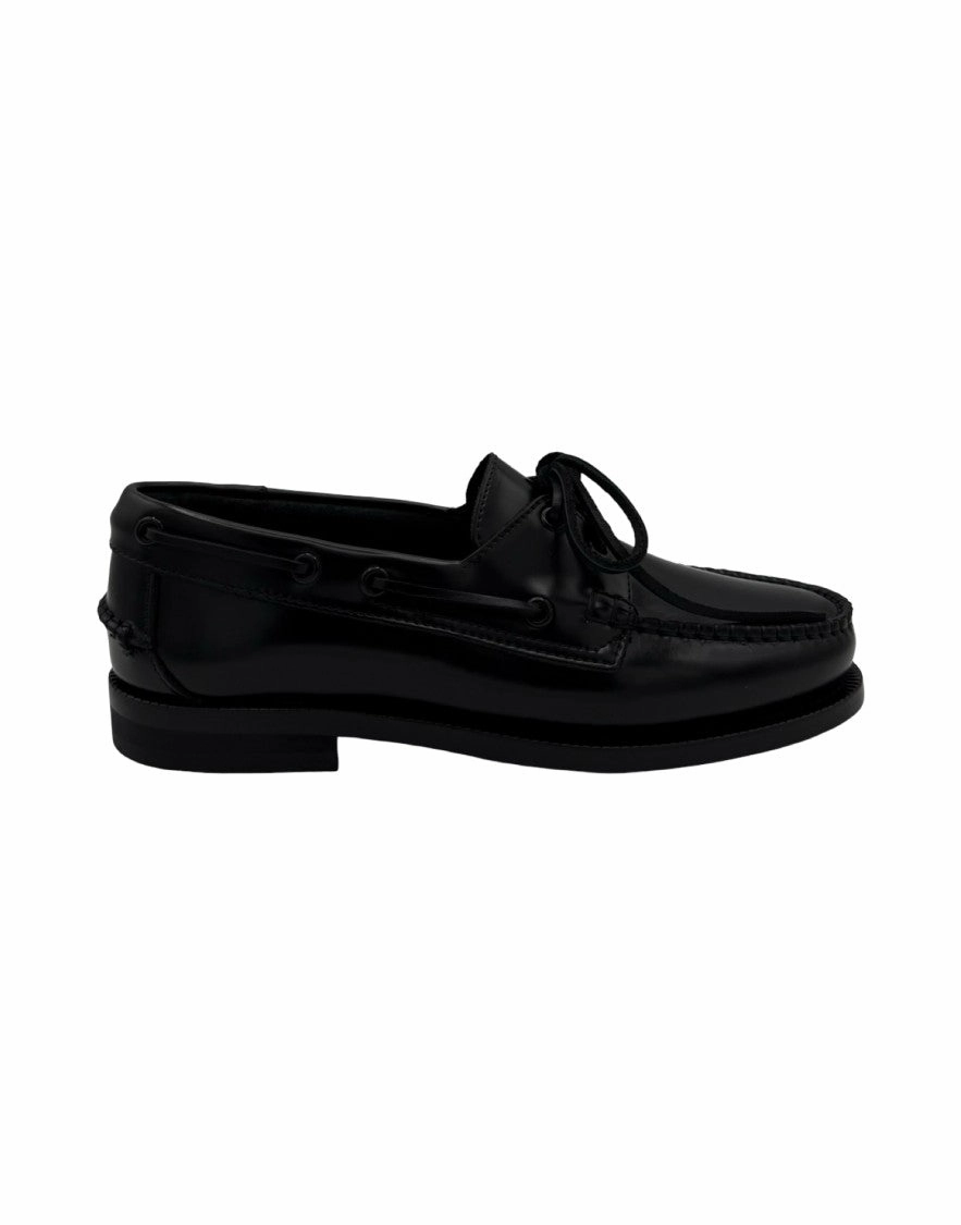 Polished Leather Boat Shoe Food Lane