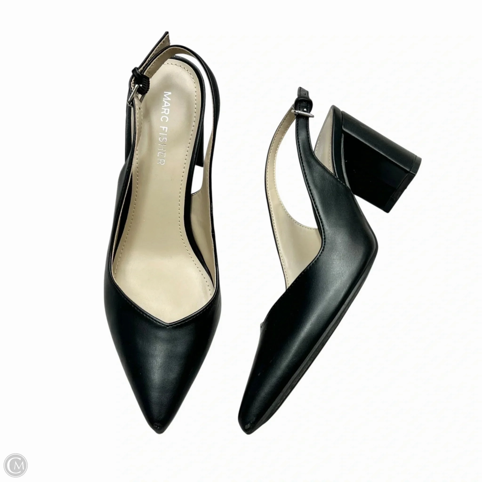 Shoes Heels Block By Marc Fisher In Black, Size: 6.5 Floral Design Heels Dream Fit