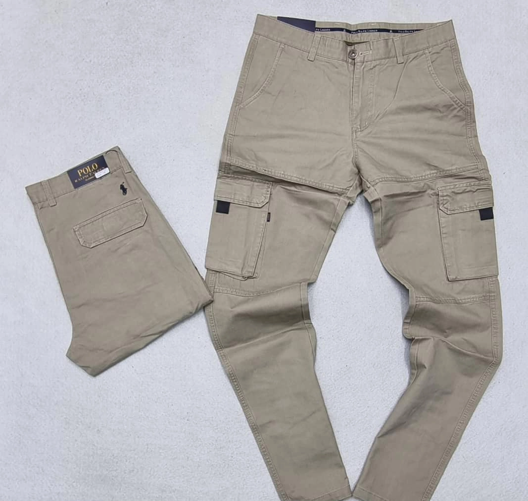 Sleek Design High WaistedFit Polo Ralph Lauren Cargo Cartoon Color Chino