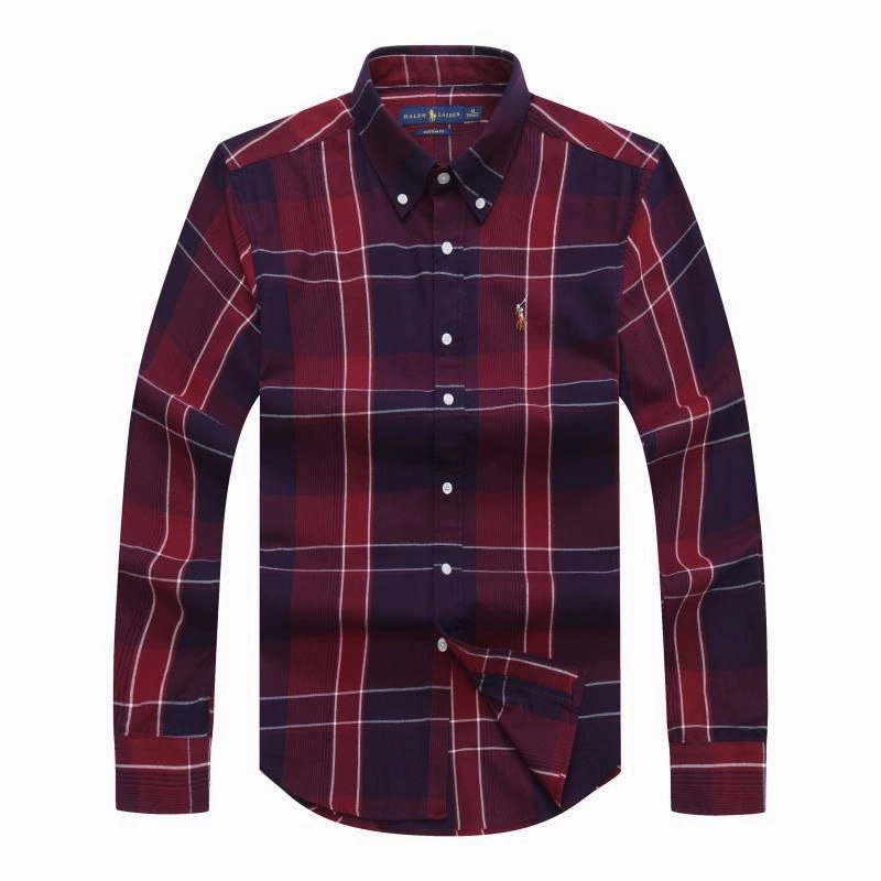 Polo Ralph Lauren Custom Fit Check Long Sleeve Oxford Shirt Organic Cotton