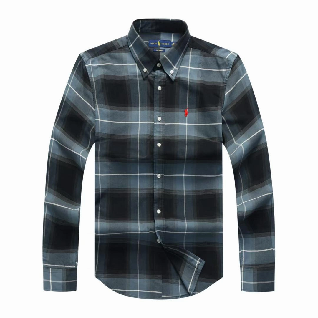 POLO RALPH LAUREN Mens Classic Long Sleeve Oxford Shirt Static Dissipating Fiber