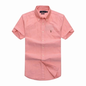 Polo Ralph Lauren short sleeve orange men shirt Contemporary Look Chic Wardrobe