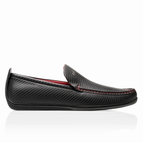 Soft Pace Work Life Porsche Beverly Hills Carbon Design Black-Red Moccasins