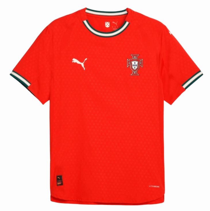 Portugal 2025 Home Authentic Jersey (78076601) Long Lasting Color Retention Microfiber Performance Blend