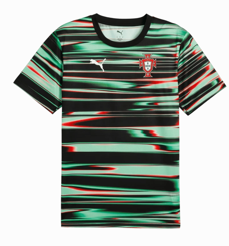 Ribbed Collar Style Portugal 2025 Pre-Match Jersey (77961218)