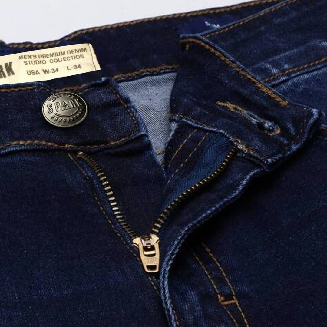 Spark Men Blue Jeans Track Shorts Capri