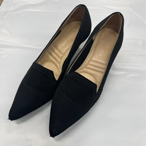 Black Shoes Heels Stiletto Adrienne Vittadini, Size 9.5 Professional Office Shoes