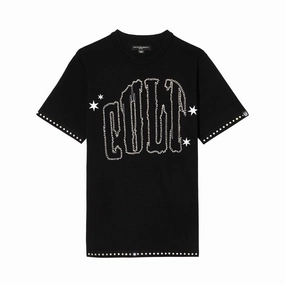 Cult x El Alfa Premium Short Sleeve Crew Neck Tee "Paisley" in Black Comfort Fit Design