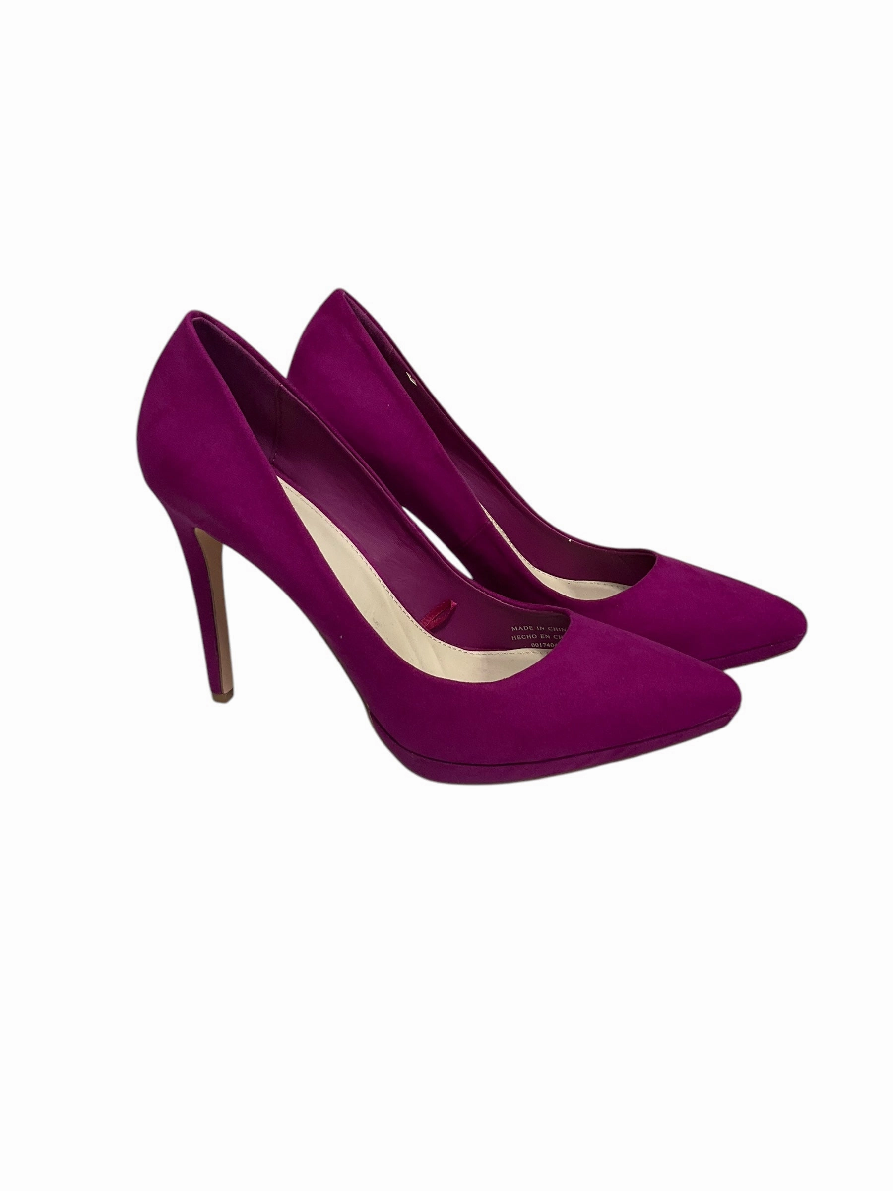 Refined Feminine Touch Shoes Heels Stiletto By Forever 21 In Purple, Size: 8.5