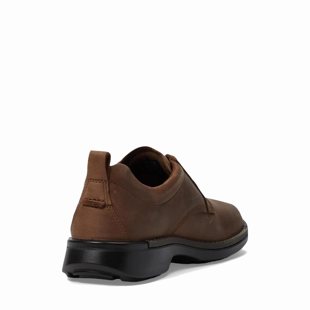 Ecco Men's Fusion Oiled Nubuck Tie in Cocoa Brown Light Step
