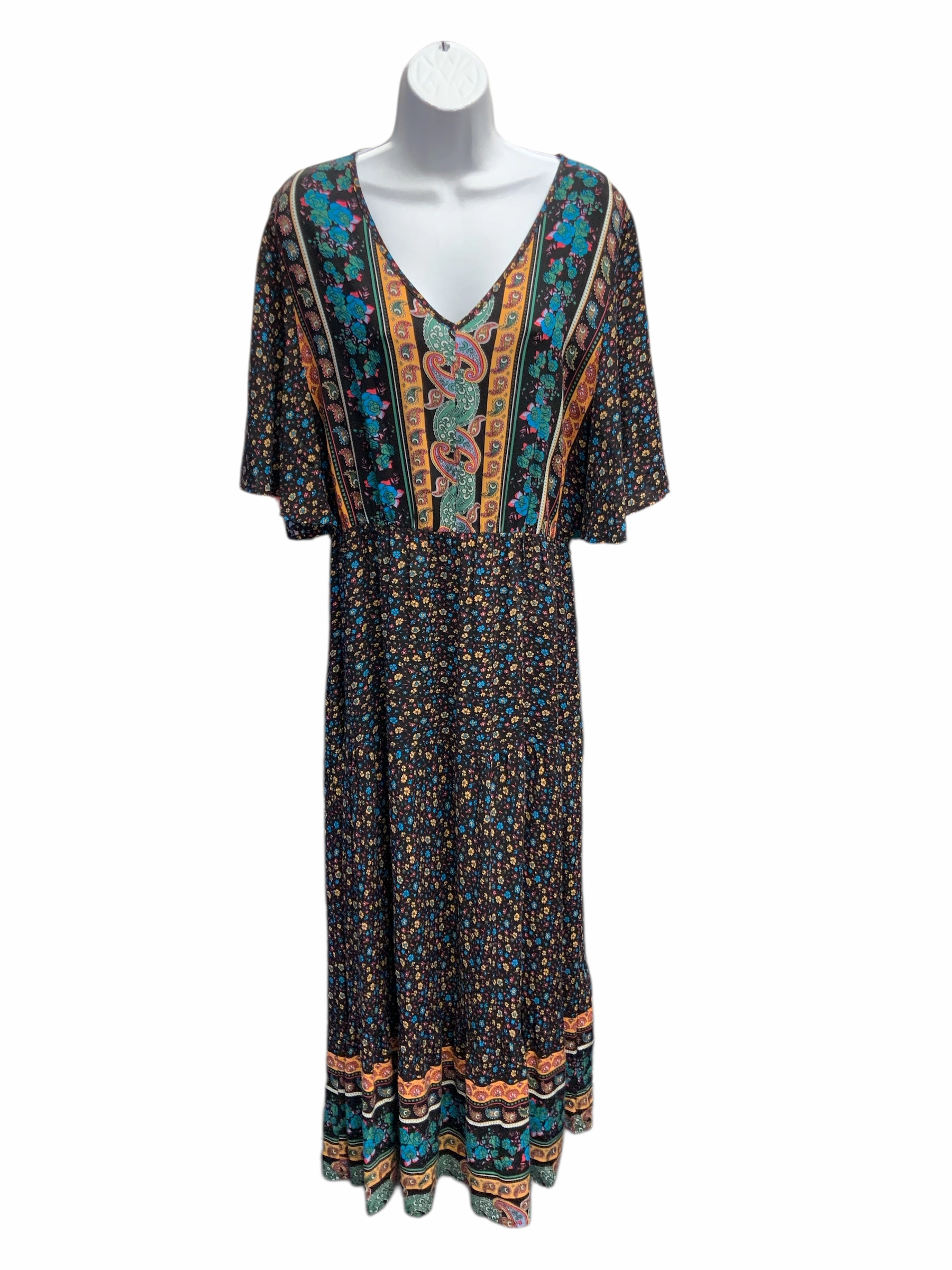 Pretty Garden Women's Dress Multi L Work Friendly