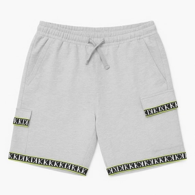 Non-Slip Support Elastic Waistband Design Primak Men Cargo Grey Jogging Pant