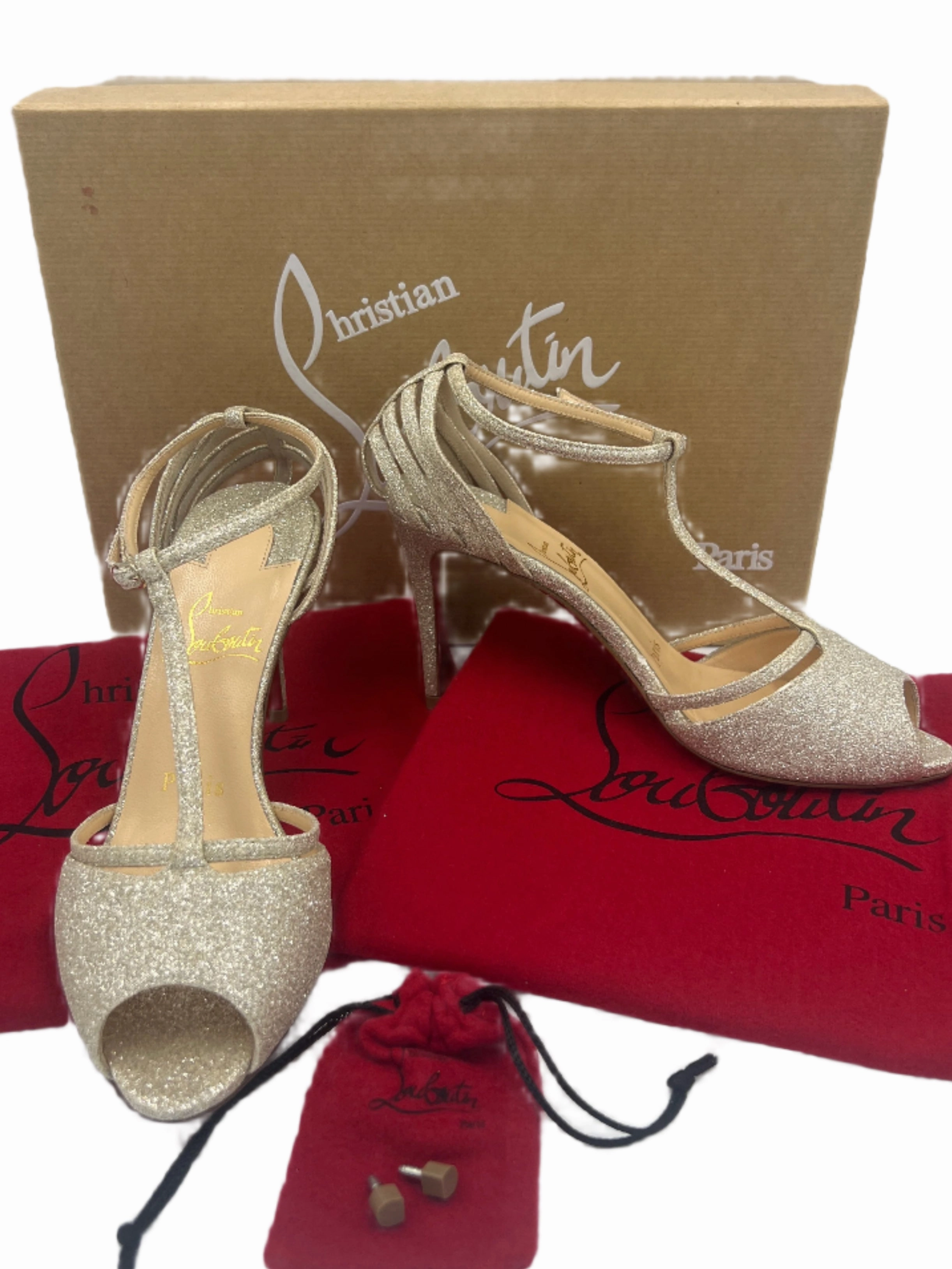 Elegant Booties 40% OFF! Christian Louboutin Patitta Luxury Designer Heels,  Sz. 5 / 35