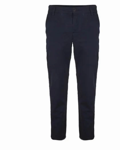 Pull&Bear Blue Men Chino RubberizedGripWaist