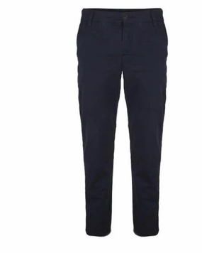 Pull&Bear Blue Men Chino RubberizedGripWaist