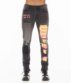 Flattering Style PUNK SUPER SKINNY "SEX PISTOLS" IN BOLLOCKS