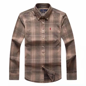 Stretch Fit Technology Sporty Layer Ralph Lauren Brown Small Pony codral fabric check Classic Fit Plaid Twill Shirt