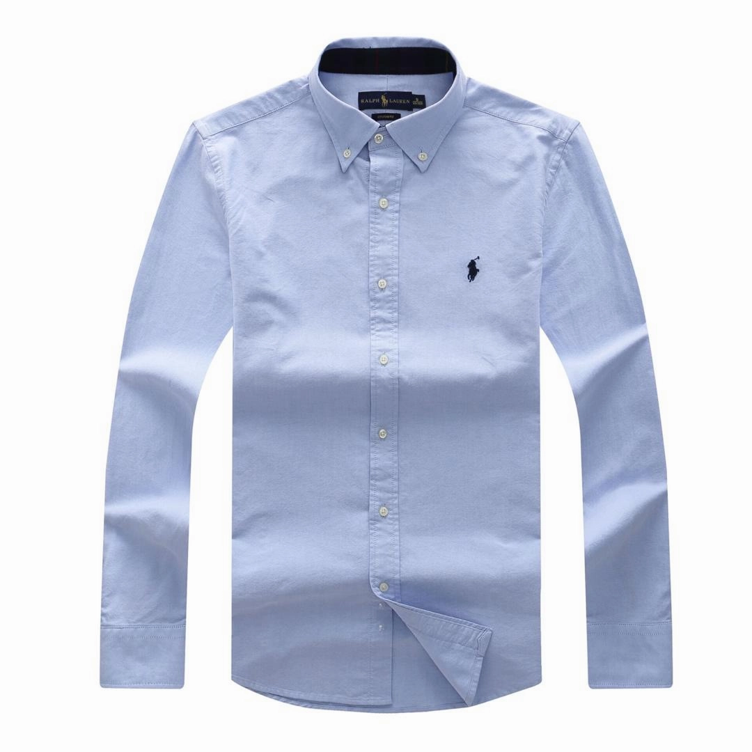 Ralph Lauren Male Long Sleeve Sky blue Oxford Timeless Fit