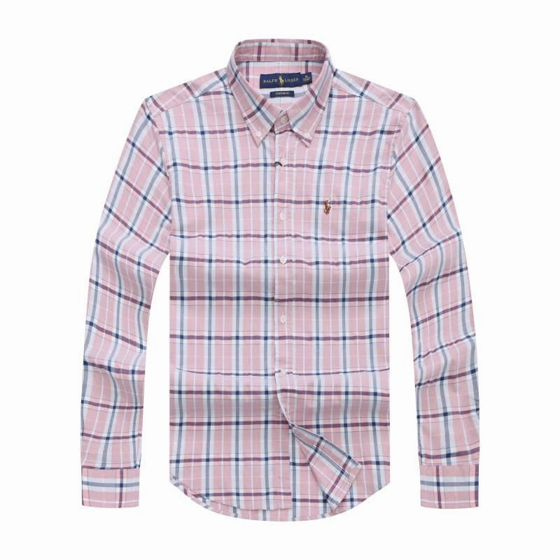 Essential Layer Ralph Lauren Men Custom Fit Check Long Sleeve Oxford Shirt