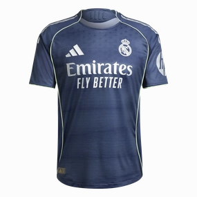 Real Madrid 25/26 Away Authentic Jersey (JV5920) Moisture Control Microfiber Easy Fit Wear