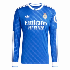 Real Madrid 25/26 Long Sleeve Third Jersey (JW4054) Vented Back