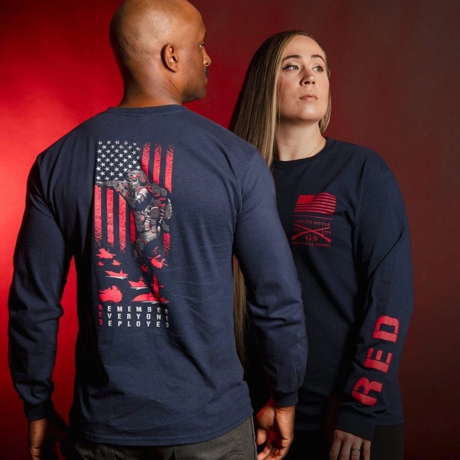 RED Friday Long Sleeve - Navy Instant Sellout Sweat Resistant Interior