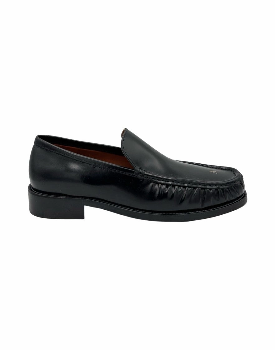 Stylish Slip-Ons Refined Black Leather Moccasins