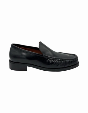 Stylish Slip-Ons Refined Black Leather Moccasins