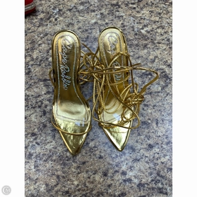 Party Shoes with Heels formal dress shoes Shoes Heels Stiletto By Cmf In Gold, Size: 6