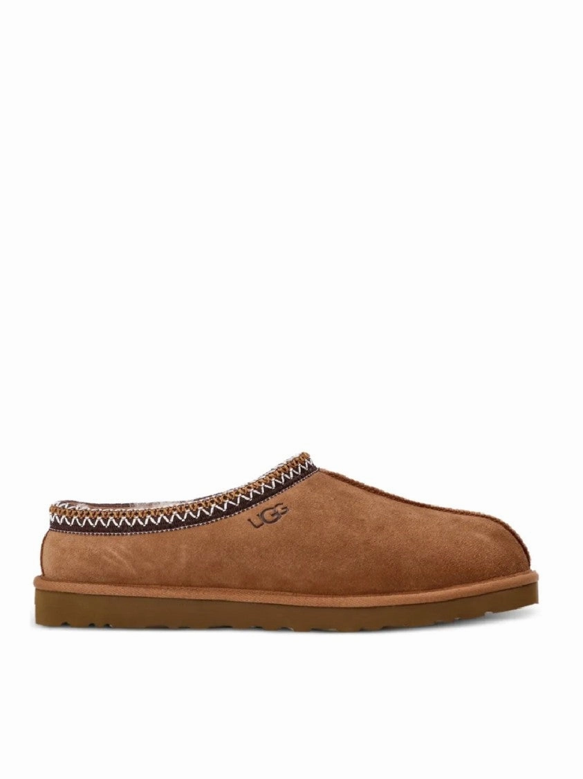 Firm Pace Soft Suede Slip-On Loafers With Zigzag Stitch Detail