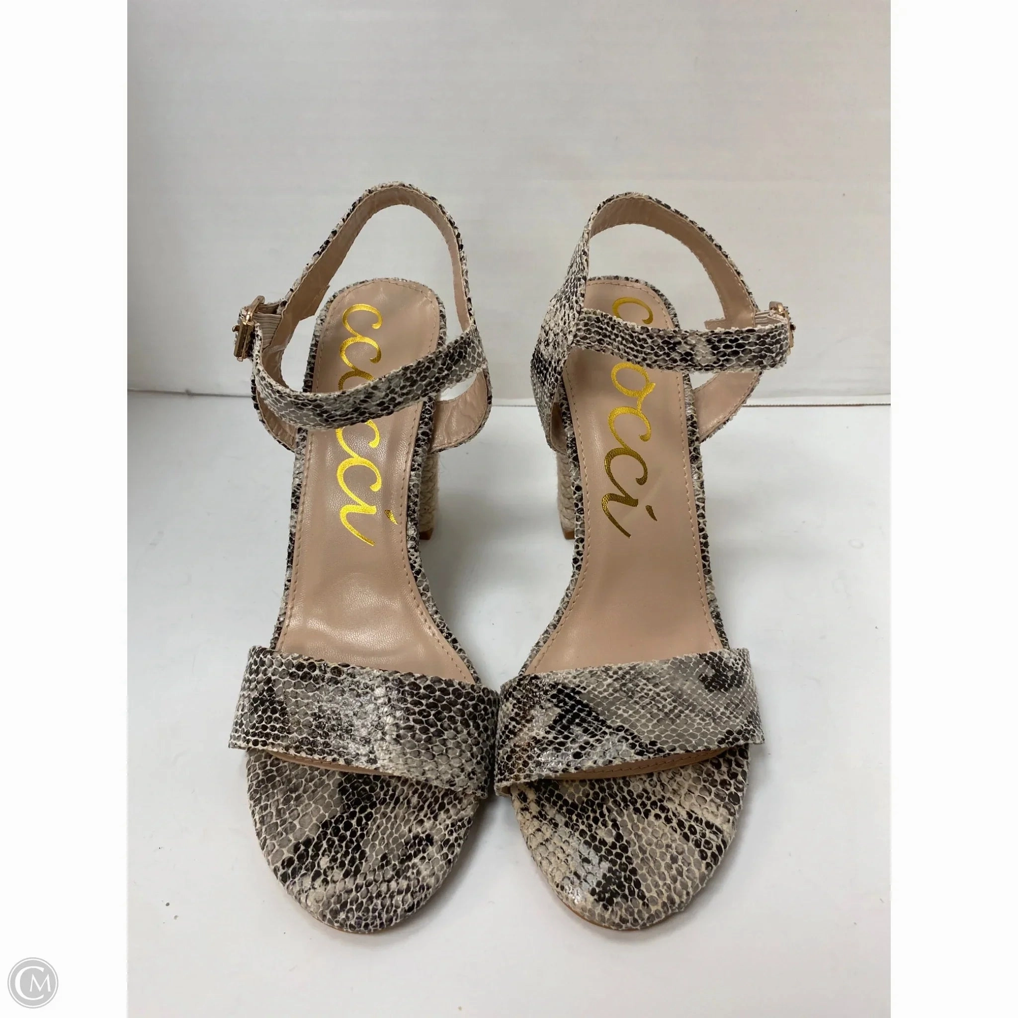 Shoes Heels Block By Clothes Mentor In Animal Print, Size: 10 Stretchable