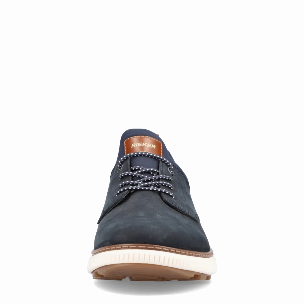 Open Concept Light Shade Rieker Men's Stan 60 Bungee Slip On in Navy