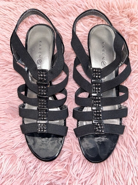 Wide Fit Heels Black Shoes Heels Block Karen Scott, Size 7