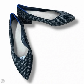 Shoes Heels Block By Rothys In Black & Silver, Size: 9 Beaded