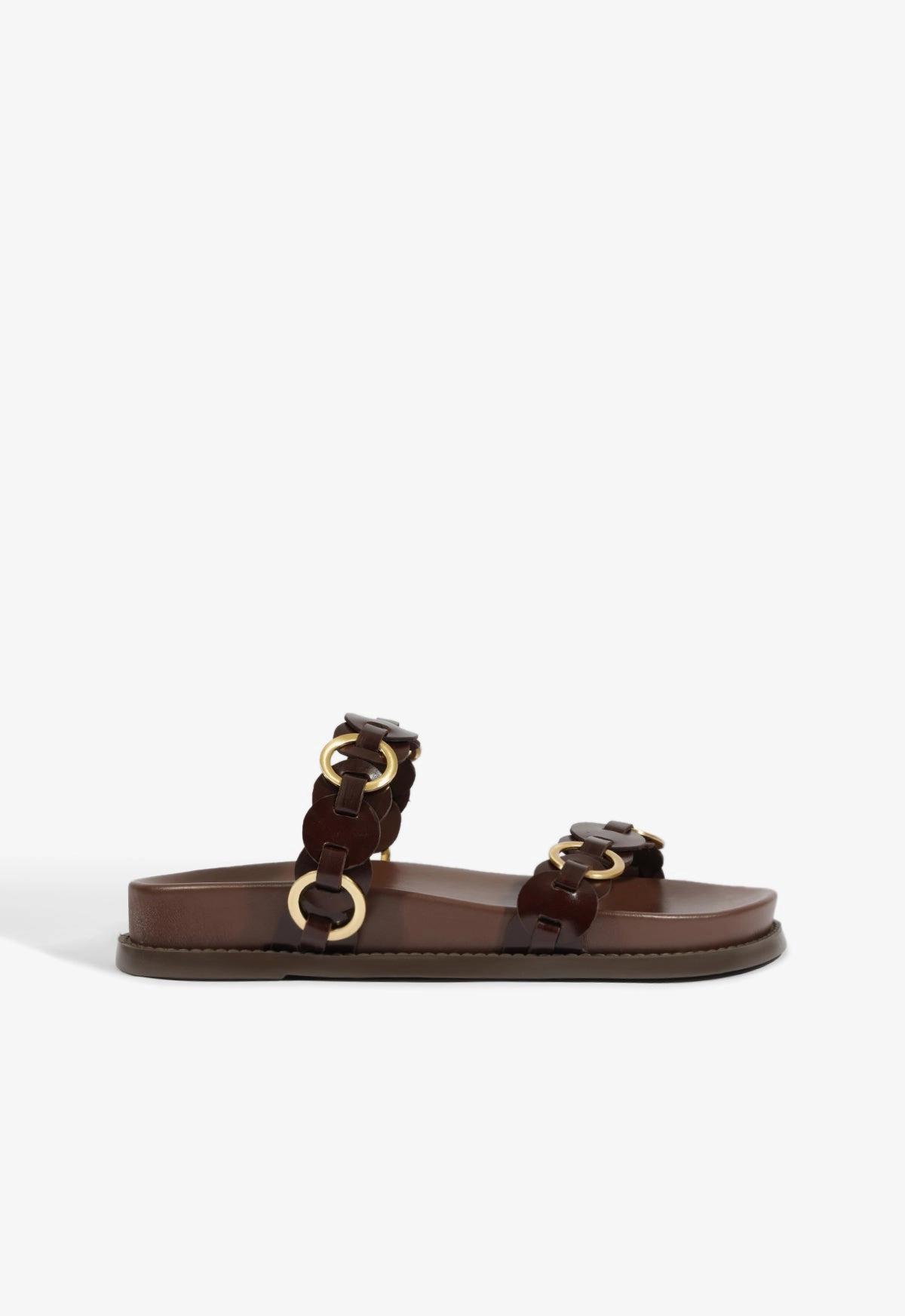 Selina Brown Leather Sporty Sandal Everyday Footwear