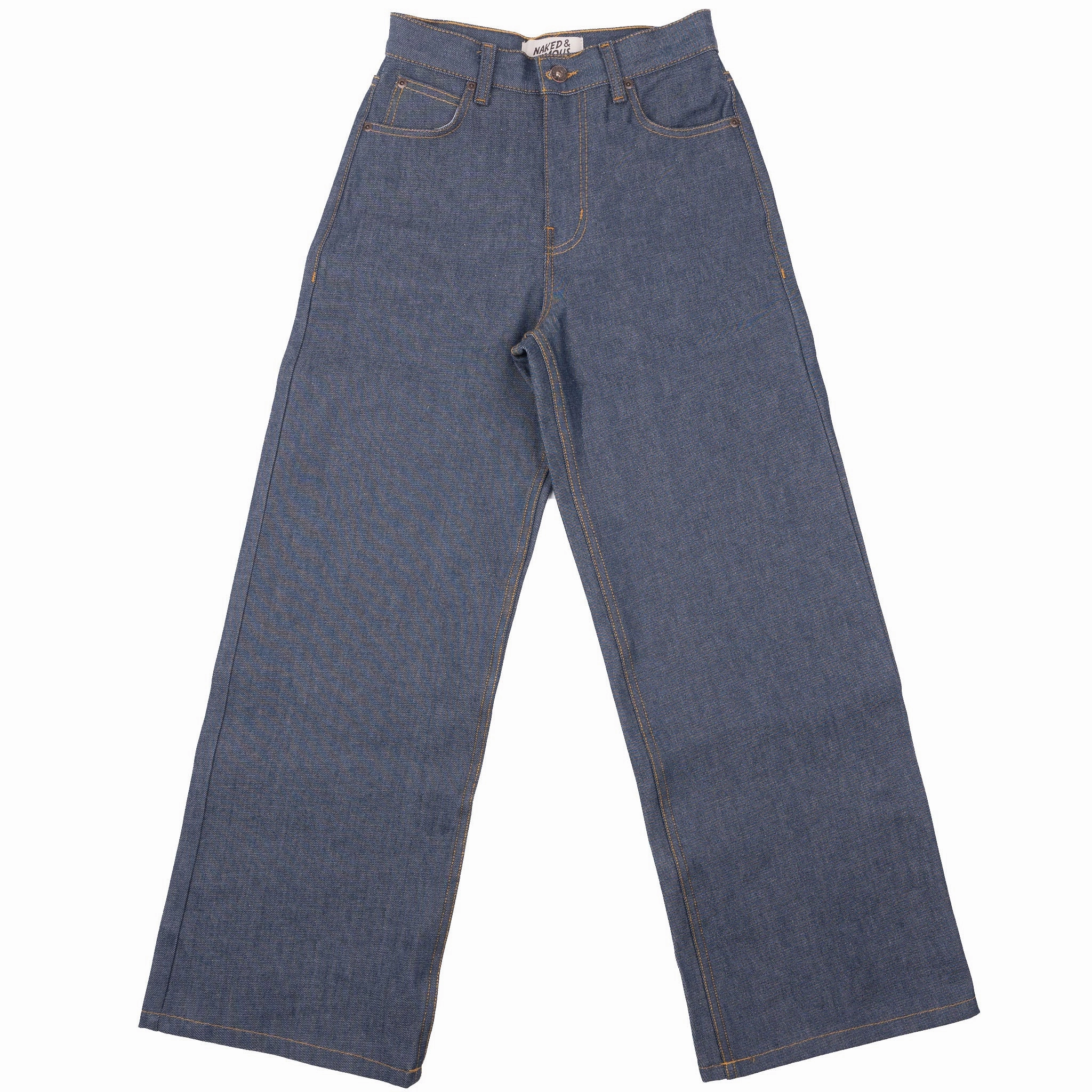 Wide Wild West  - Natural Indigo - Indigo High Quality Eco Friendly