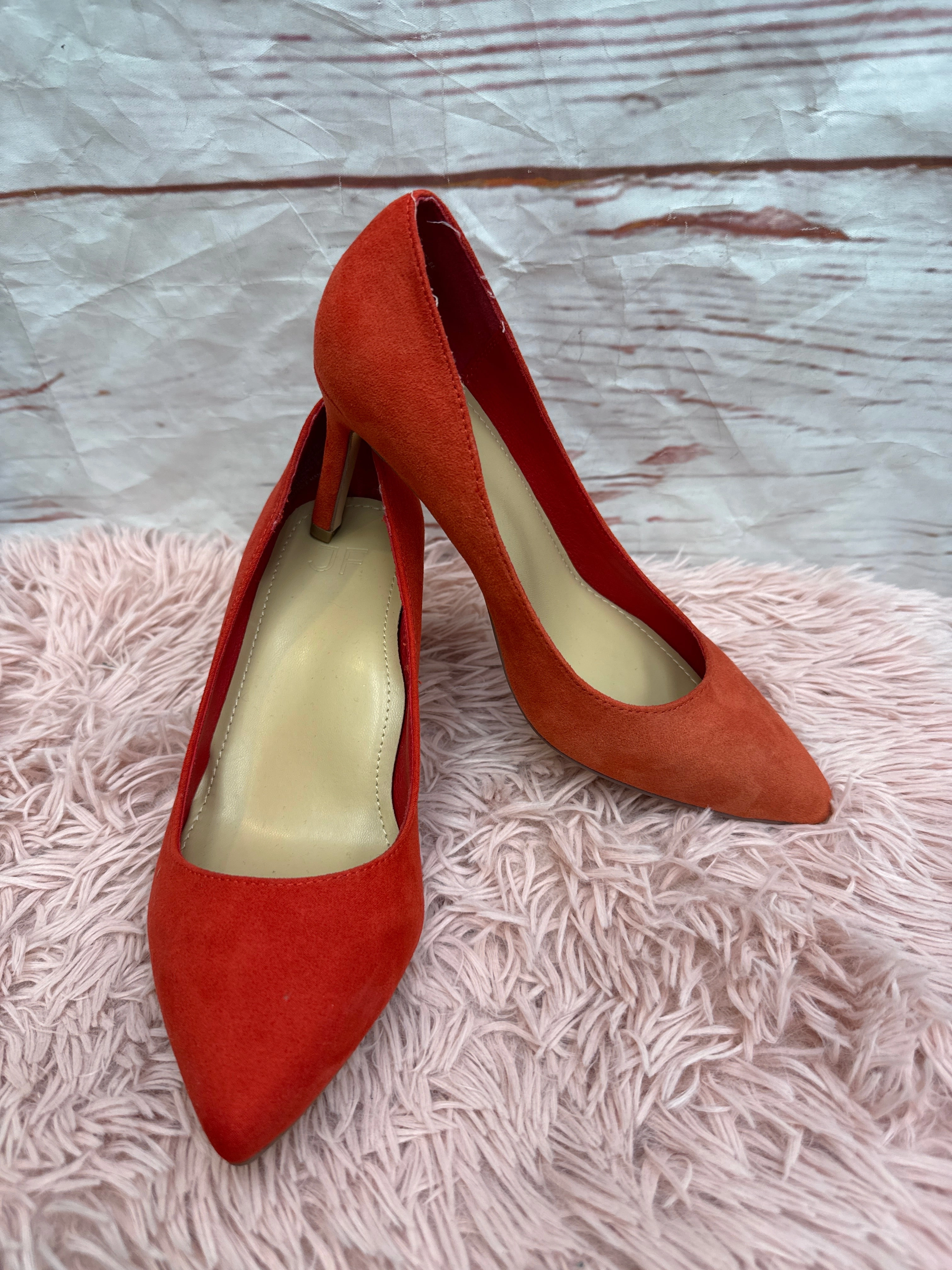 Dress Footwear Metallic Heels Shoes Heels Stiletto By Just Fab  Size: 7