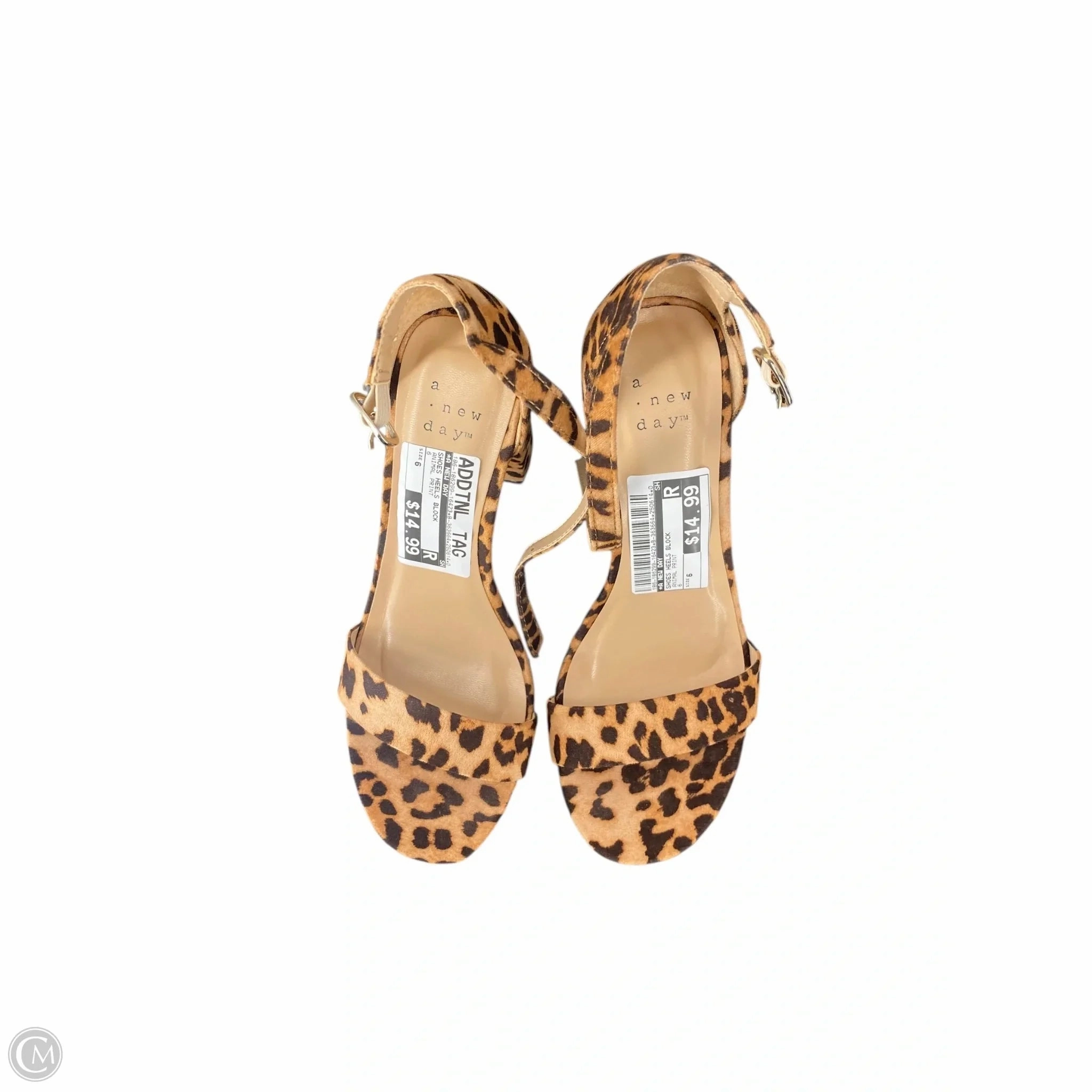 Shoes Heels Block By A New Day In Animal Print, Size: 6 Special Occasion Shoes