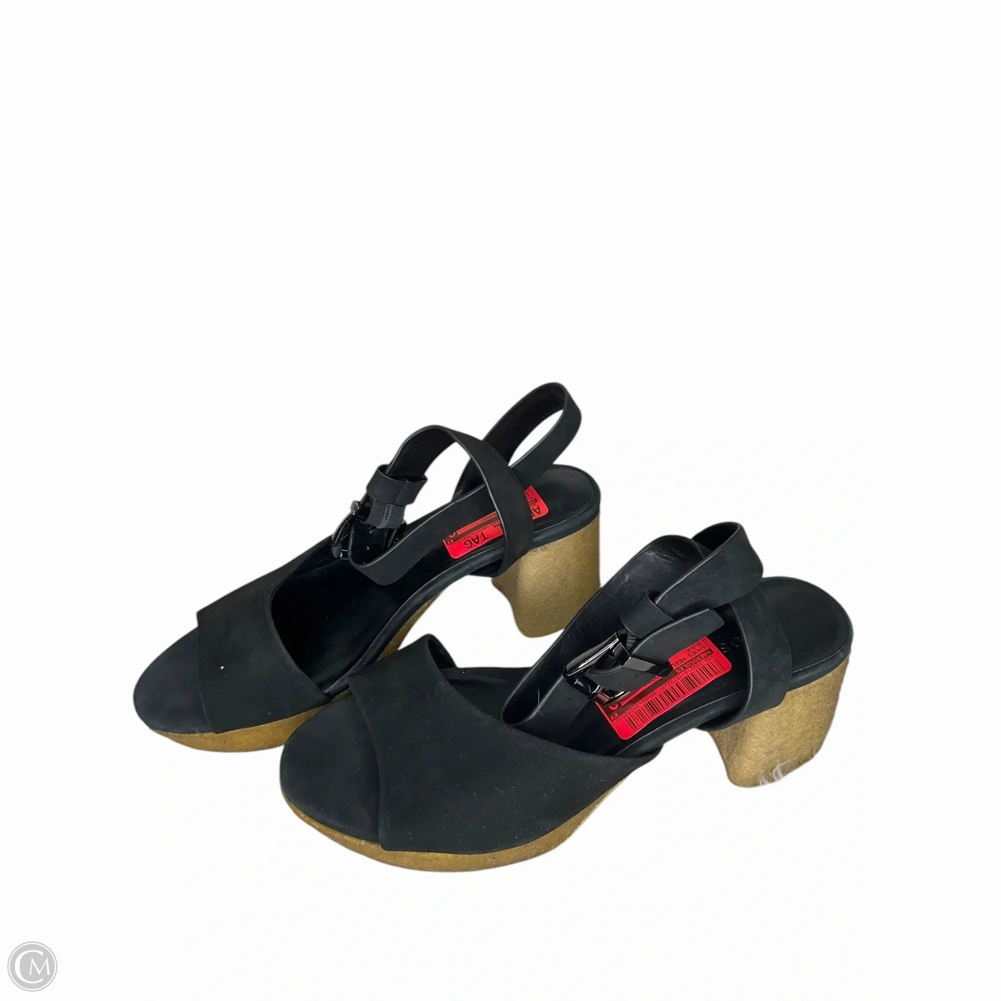 Shiny Accent Seasonal High Heels Shoes Heels Block By Aerosoles In Black, Size: 8