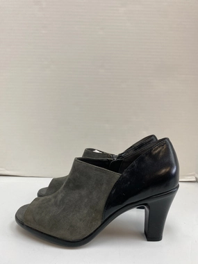 Shoes Heels Block By Aerosoles In Grey, Size: 8.5 Chunky Wedge Heels