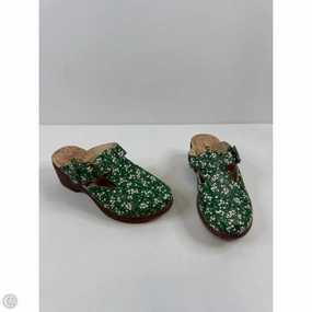 Shoes Heels Block By Alegria In Green & Orange, Size: 7 Shock Resistant