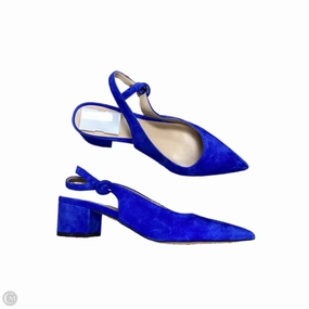 Holiday Fashion Heels Chic Heeled Booties Shoes Heels Block By Ann Taylor In Blue, Size: 8.5