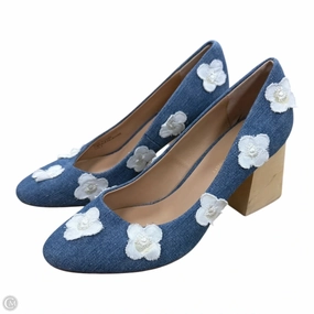 Shoes Heels Block By Anthropologie In Blue Denim, Size: 9 Easy Slip On elegant design