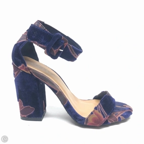 Shoes Heels Block By Bamboo In Purple, Size: 6 Soft Leather Heels for Spring