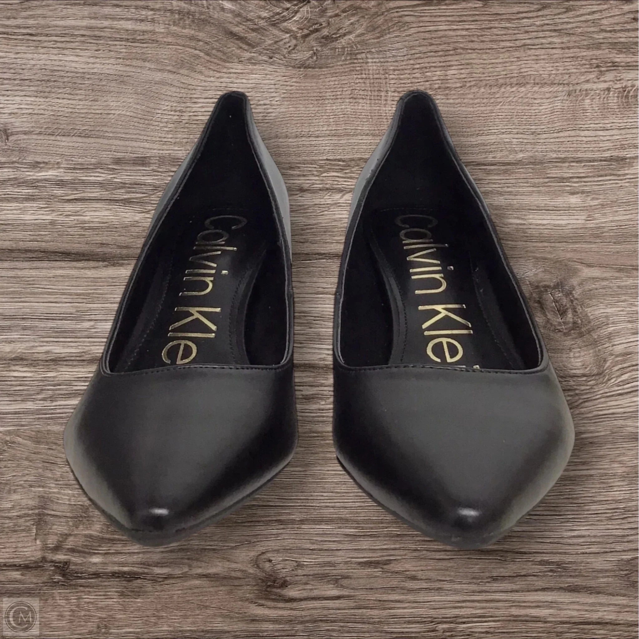 Stretchable Fashion Life Shoes Heels Block By Calvin Klein In Black, Size: 6