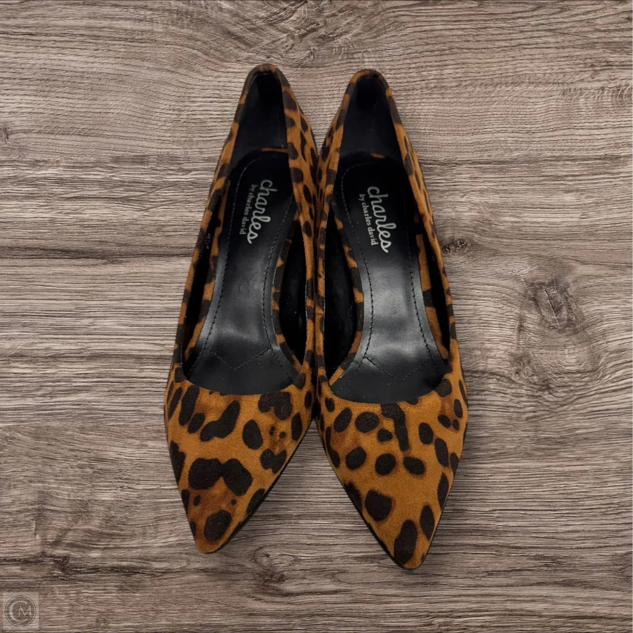 Fashion Look Shoes Heels Block By Charles By Charles David In Animal Print, Size: 6.5