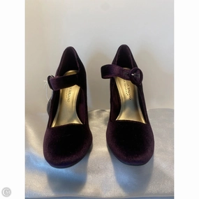 Shoes Heels Block By Christian Siriano For Payless In Purple, Size: 6.5 Lace Up Style